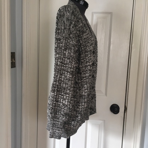 🦋 3 for $25 - BDG Rib Knit Cardigan Grey Green Melange - Picture 6 of 12